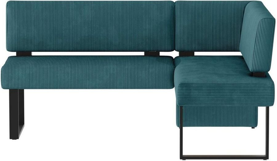 Home affaire Hoekbank Oliver met metalen frame keukenbank verschillende hoezen cord eetkamerbank ottos choice - Foto 7