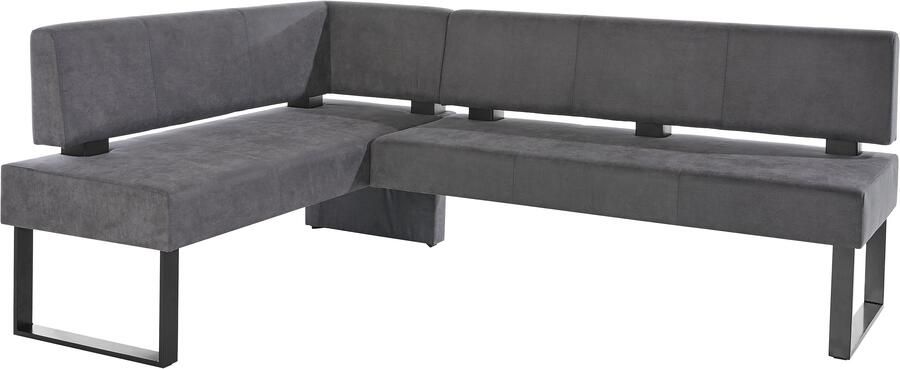 Home affaire Hoekbank Oliver met metalen frame keukenbank verschillende hoezen cord eetkamerbank ottos choice - Foto 9