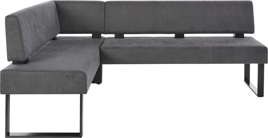 Home affaire Hoekbank Oliver met metalen frame keukenbank verschillende hoezen cord eetkamerbank ottos choice - Foto 7