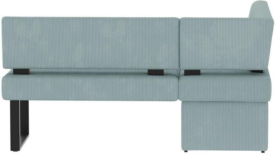 Home affaire Hoekbank Oliver met metalen frame keukenbank verschillende hoezen cord eetkamerbank ottos choice - Foto 6