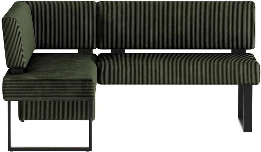 Home affaire Hoekbank Oliver met metalen frame keukenbank verschillende hoezen cord eetkamerbank ottos choice - Foto 4