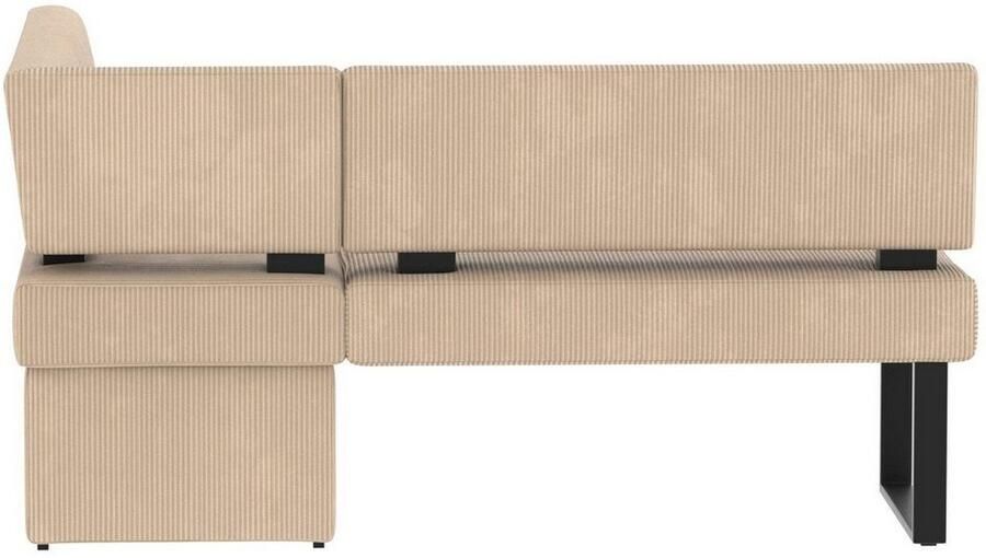 Home affaire Hoekbank Oliver met metalen frame keukenbank verschillende hoezen cord eetkamerbank ottos choice - Foto 5