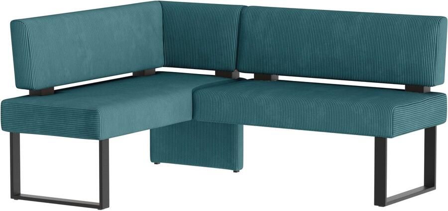 Home affaire Hoekbank Oliver met metalen frame keukenbank verschillende hoezen cord eetkamerbank ottos choice - Foto 8