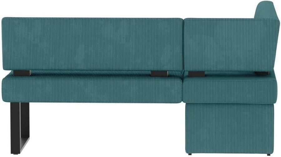 Home affaire Hoekbank Oliver met metalen frame keukenbank verschillende hoezen cord eetkamerbank ottos choice - Foto 5