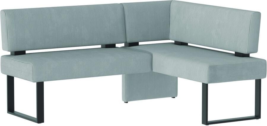 Home affaire Hoekbank Oliver met metalen frame keukenbank verschillende hoezen cord eetkamerbank ottos choice - Foto 8