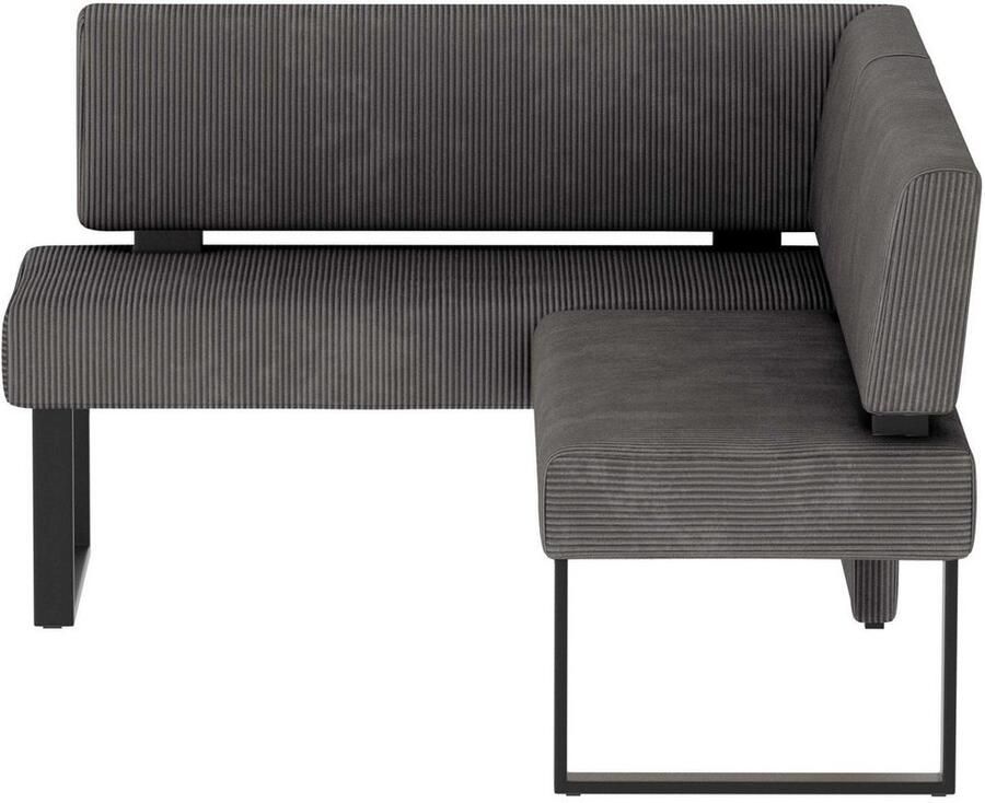 Home affaire Hoekbank Oliver met metalen frame keukenbank verschillende hoezen cord eetkamerbank ottos choice - Foto 2