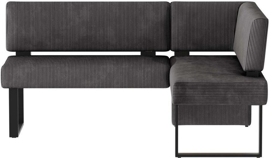 Home affaire Hoekbank Oliver met metalen frame keukenbank verschillende hoezen cord eetkamerbank ottos choice - Foto 9