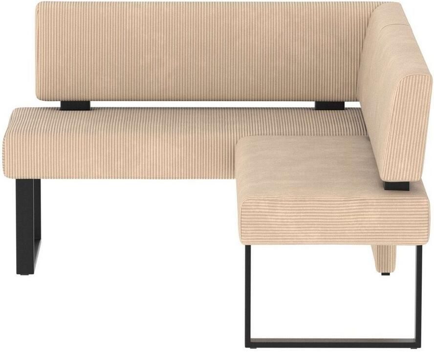 Home affaire Hoekbank Oliver met metalen frame keukenbank verschillende hoezen cord eetkamerbank ottos choice - Foto 2