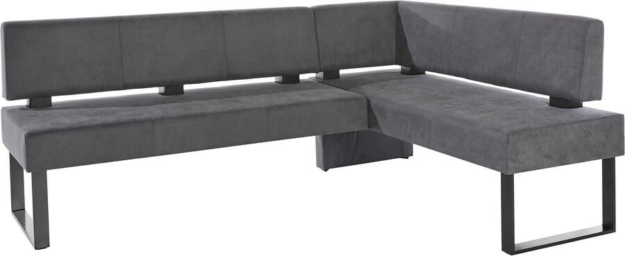 Home affaire Hoekbank Oliver met metalen frame keukenbank verschillende hoezen cord eetkamerbank ottos choice - Foto 10