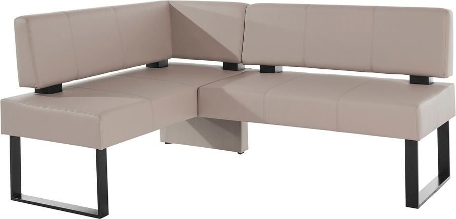 Home affaire Hoekbank Oliver met metalen frame keukenbank verschillende hoezen cord eetkamerbank ottos choice - Foto 7