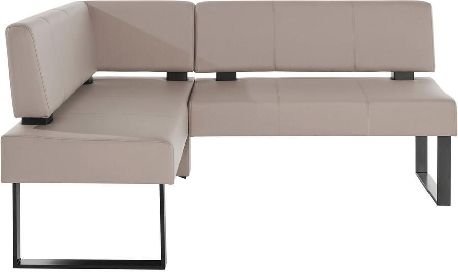 Home affaire Hoekbank Oliver met metalen frame keukenbank verschillende hoezen cord eetkamerbank ottos choice - Foto 2