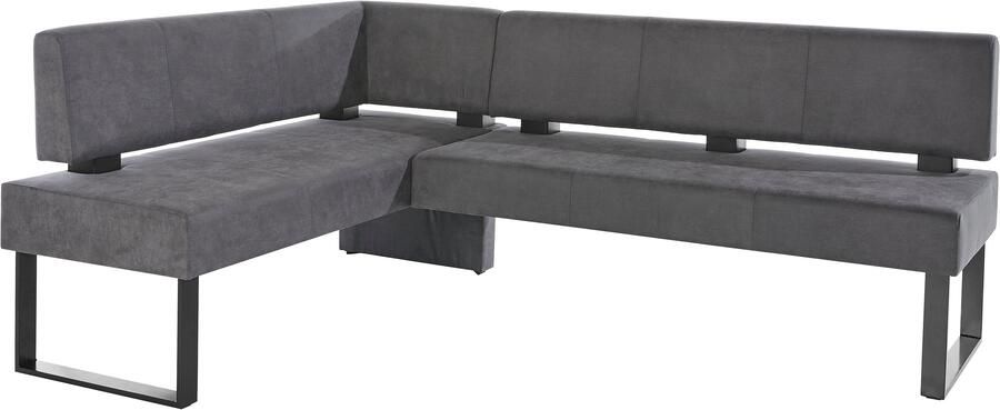 Home affaire Hoekbank Oliver met metalen frame keukenbank verschillende hoezen cord eetkamerbank ottos choice - Foto 9