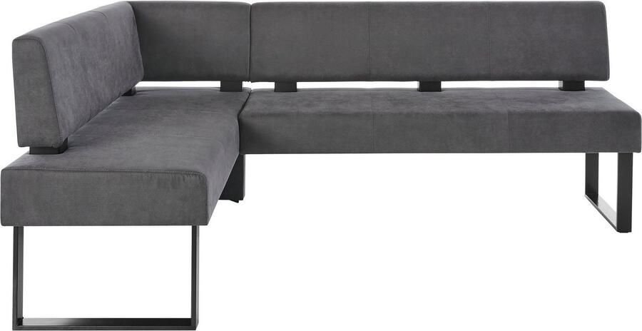 Home affaire Hoekbank Oliver met metalen frame keukenbank verschillende hoezen cord eetkamerbank ottos choice - Foto 7