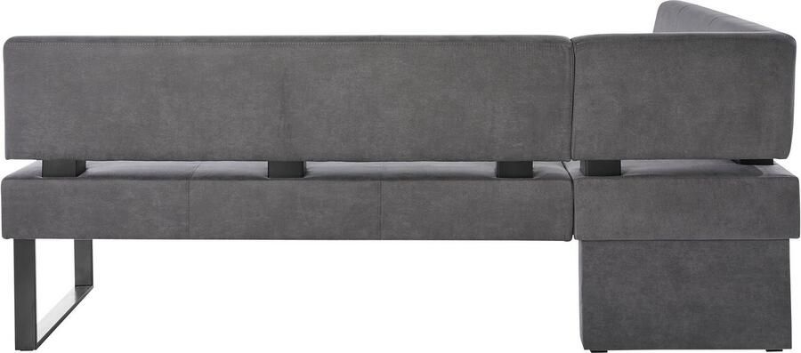 Home affaire Hoekbank Oliver met metalen frame keukenbank verschillende hoezen cord eetkamerbank ottos choice - Foto 8
