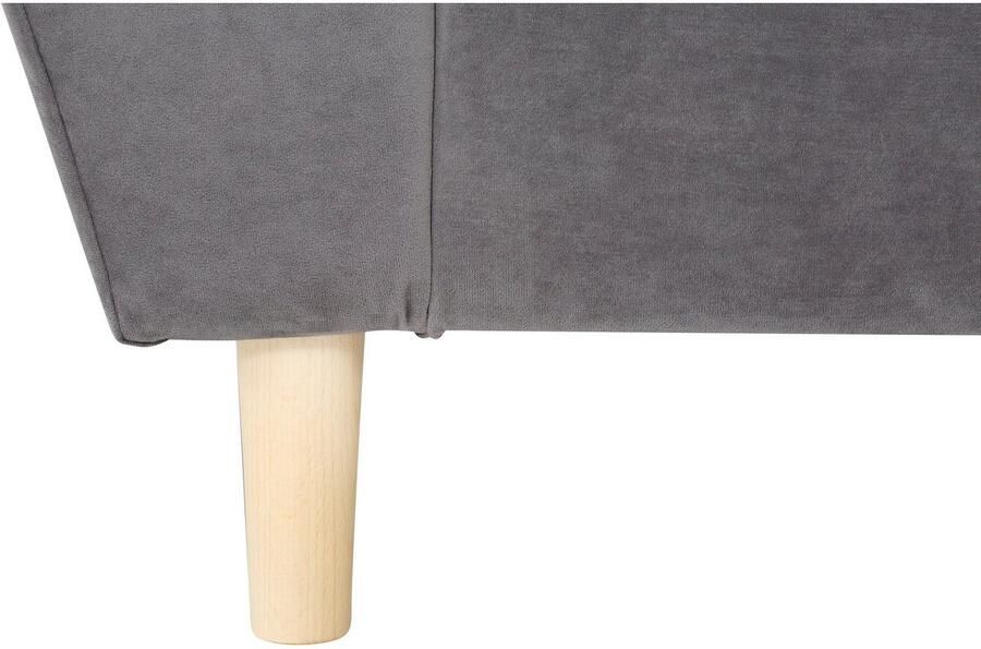 Home affaire Hoekbank Rice L-vorm B: 223 cm Set: Bank & Hocker met 3 sierkussens vering (set) - Foto 5
