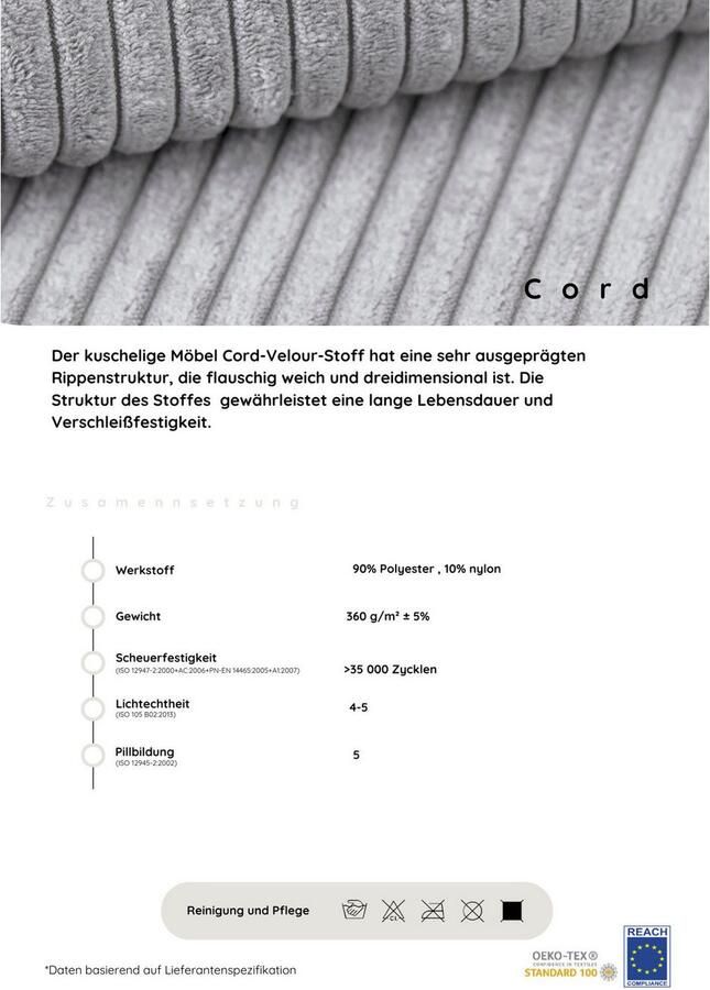 COLLECTION AB Hocker Parma Vrij te plaatsen comfortabele bonellfeder individueel combineerbaar