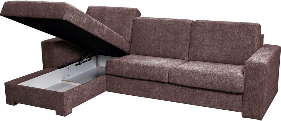 Home affaire Hoekbank Roma "L" slaapfunctie met ondervering Matras hoogte 14 cm ligmaat ca 163x198 cm L-vorm - Foto 9