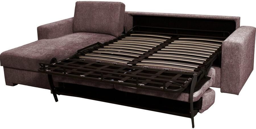 Home affaire Hoekbank Roma "L" slaapfunctie met ondervering Matras hoogte 14 cm ligmaat ca 163x198 cm L-vorm - Foto 5