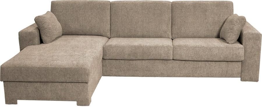 Home affaire Hoekbank Roma "L" slaapfunctie met ondervering Matras hoogte 14 cm ligmaat ca 163x198 cm L-vorm - Foto 10