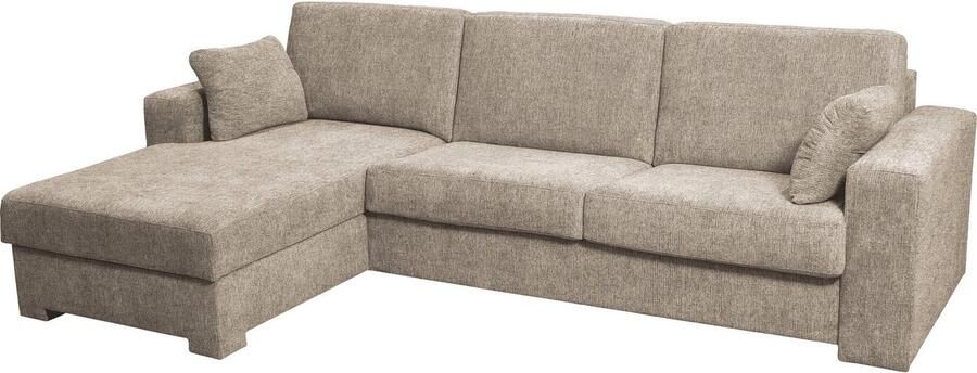 Home affaire Hoekbank Roma "L" slaapfunctie met ondervering Matras hoogte 14 cm ligmaat ca 163x198 cm L-vorm - Foto 12