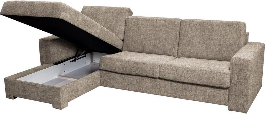 Home affaire Hoekbank Roma "L" slaapfunctie met ondervering Matras hoogte 14 cm ligmaat ca 163x198 cm L-vorm - Foto 8