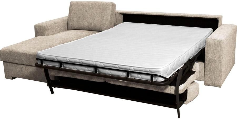 Home affaire Hoekbank Roma "L" slaapfunctie met ondervering Matras hoogte 14 cm ligmaat ca 163x198 cm L-vorm - Foto 6