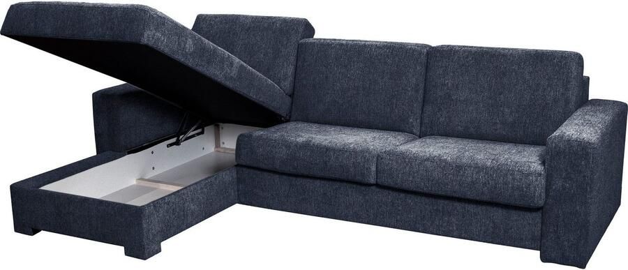 Home affaire Hoekbank Roma "L" slaapfunctie met ondervering Matras hoogte 14 cm ligmaat ca 163x198 cm L-vorm - Foto 9