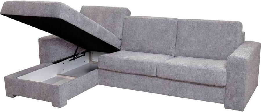 Home affaire Hoekbank Roma "L" slaapfunctie met ondervering Matras hoogte 14 cm ligmaat ca 163x198 cm L-vorm - Foto 9