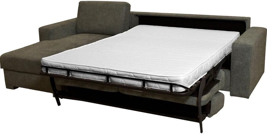 Home affaire Hoekbank Roma "L" slaapfunctie met ondervering Matras hoogte 14 cm ligmaat ca 163x198 cm L-vorm - Foto 6