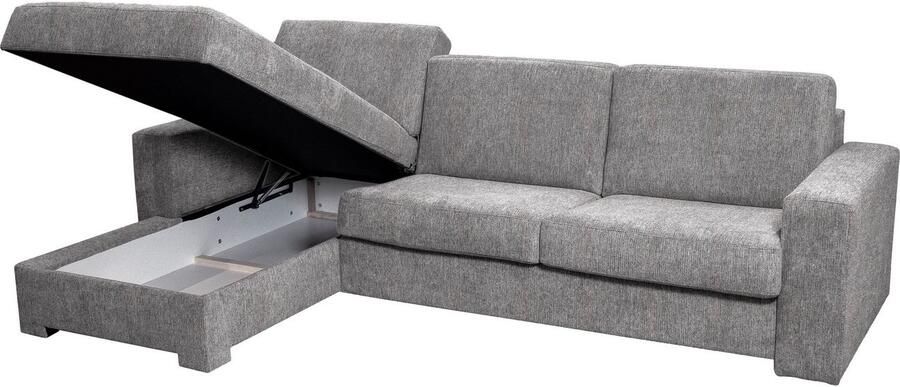 Home affaire Hoekbank Roma "L" slaapfunctie met ondervering Matras hoogte 14 cm ligmaat ca 163x198 cm L-vorm - Foto 10