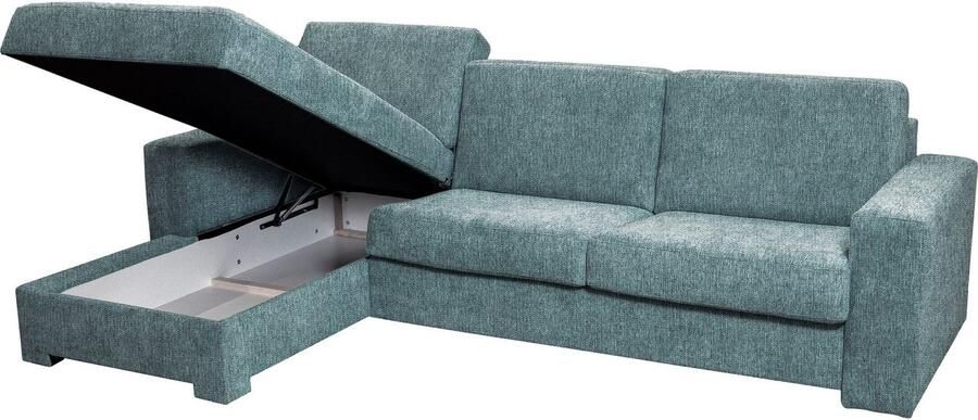 Home affaire Hoekbank Roma "L" slaapfunctie met ondervering Matras hoogte 14 cm ligmaat ca 163x198 cm L-vorm - Foto 10