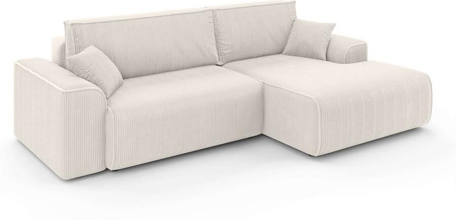 Home affaire Hoekbank Santenay met bedfunctie en bedlade afmetingen: B D H 266 164 90 cm - Foto 5