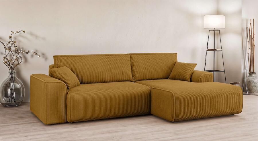 Home affaire Hoekbank Santenay met bedfunctie en bedlade afmetingen: B D H 266 164 90 cm - Foto 8