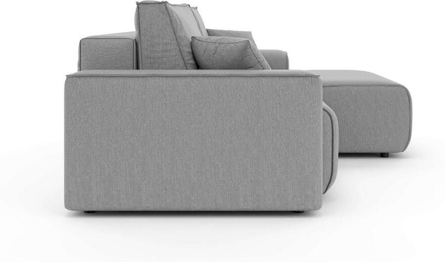 Home affaire Hoekbank Santenay met bedfunctie en bedlade afmetingen: B D H 266 164 90 cm