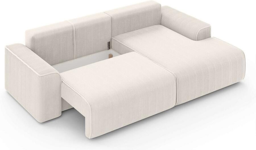 Home affaire Hoekbank Santenay met bedfunctie en bedlade afmetingen: B D H 266 164 90 cm - Foto 2