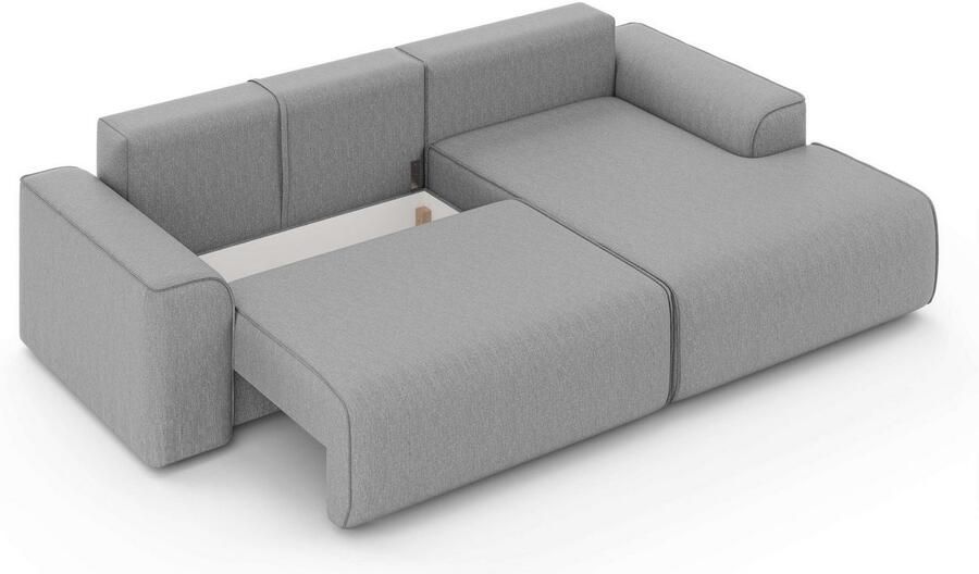 Home affaire Hoekbank Santenay met bedfunctie en bedlade afmetingen: B D H 266 164 90 cm - Foto 2