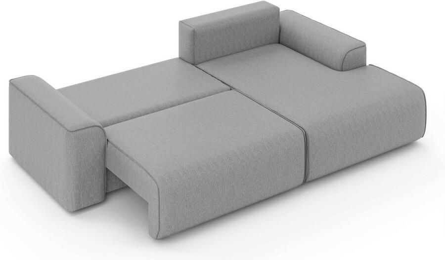 Home affaire Hoekbank Santenay met bedfunctie en bedlade afmetingen: B D H 266 164 90 cm - Foto 3