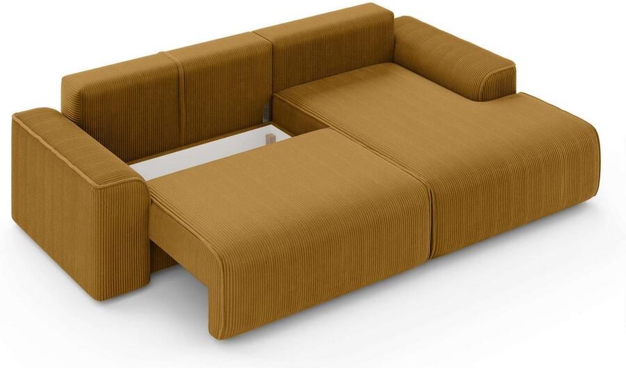 Home affaire Hoekbank Santenay met bedfunctie en bedlade afmetingen: B D H 266 164 90 cm - Foto 2