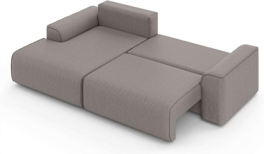 Home affaire Hoekbank Santenay met bedfunctie en bedlade afmetingen: B D H 266 164 90 cm - Foto 3