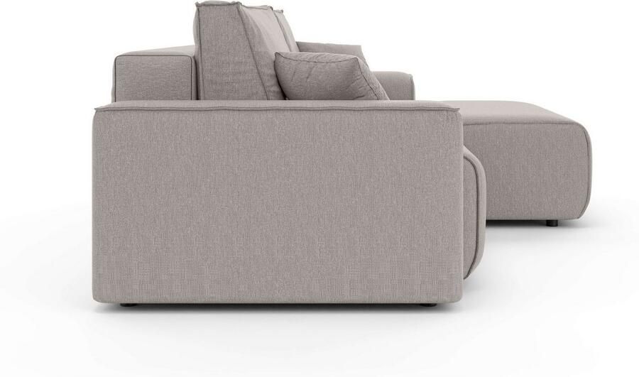 Home affaire Hoekbank Santenay met bedfunctie en bedlade afmetingen: B D H 266 164 90 cm