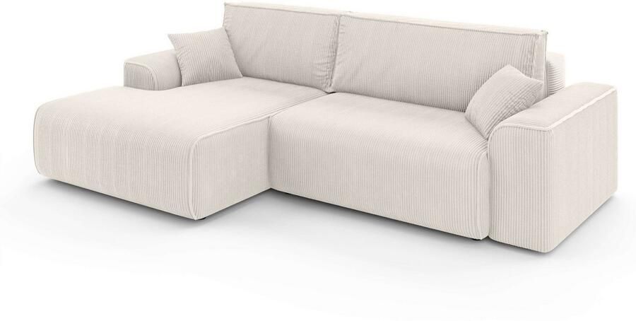 Home affaire Hoekbank Santenay met bedfunctie en bedlade afmetingen: B D H 266 164 90 cm - Foto 5