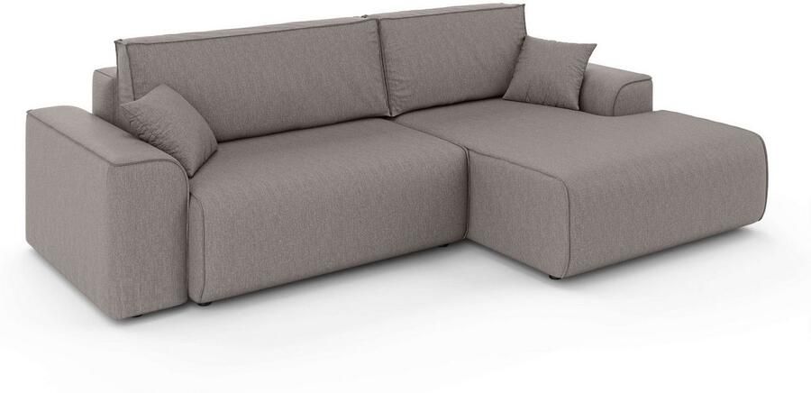 Home affaire Hoekbank Santenay met bedfunctie en bedlade afmetingen: B D H 266 164 90 cm - Foto 5