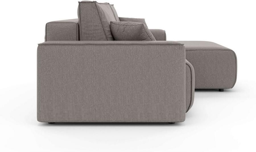 Home affaire Hoekbank Santenay met bedfunctie en bedlade afmetingen: B D H 266 164 90 cm