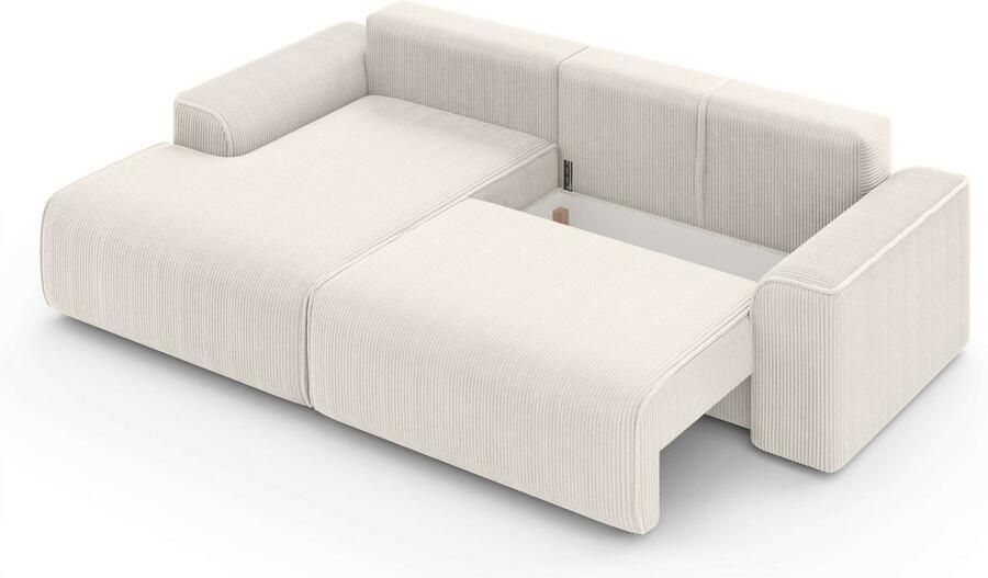 Home affaire Hoekbank Santenay met bedfunctie en bedlade afmetingen: B D H 266 164 90 cm - Foto 2