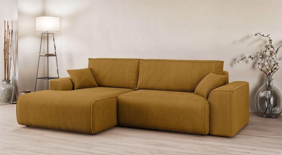 Home affaire Hoekbank Santenay met bedfunctie en bedlade afmetingen: B D H 266 164 90 cm - Foto 8