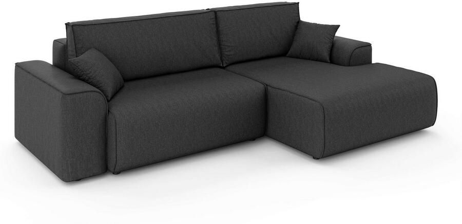 Home affaire Hoekbank Santenay met bedfunctie en bedlade afmetingen: B D H 266 164 90 cm - Foto 5