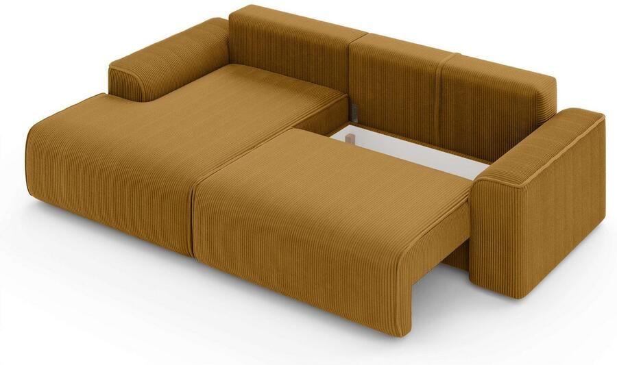 Home affaire Hoekbank Santenay met bedfunctie en bedlade afmetingen: B D H 266 164 90 cm - Foto 2