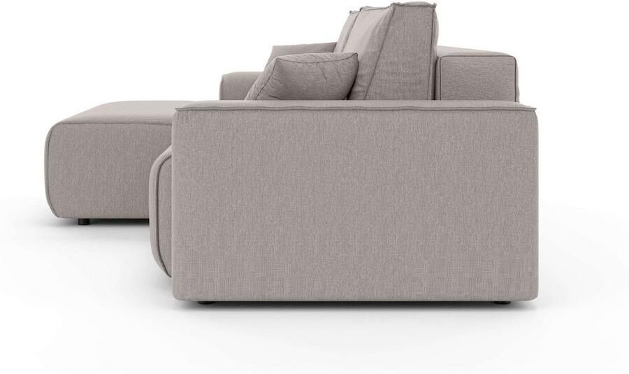 Home affaire Hoekbank Santenay met bedfunctie en bedlade afmetingen: B D H 266 164 90 cm