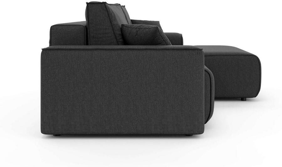 Home affaire Hoekbank Santenay met bedfunctie en bedlade afmetingen: B D H 266 164 90 cm