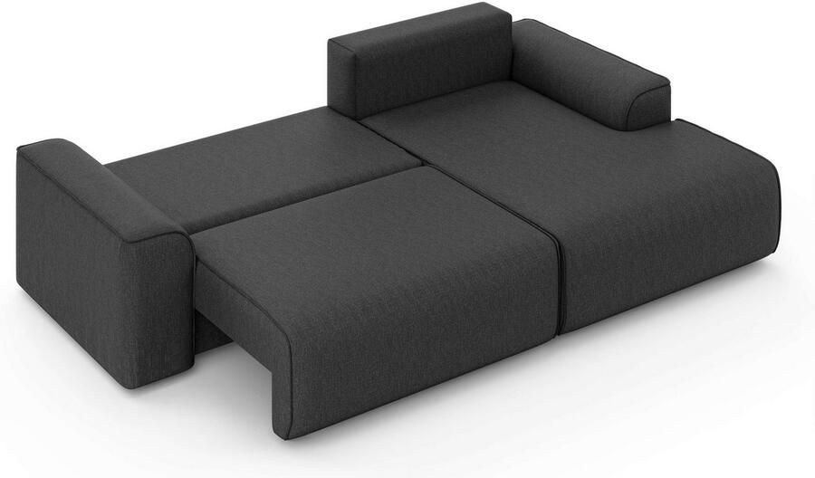 Home affaire Hoekbank Santenay met bedfunctie en bedlade afmetingen: B D H 266 164 90 cm - Foto 3